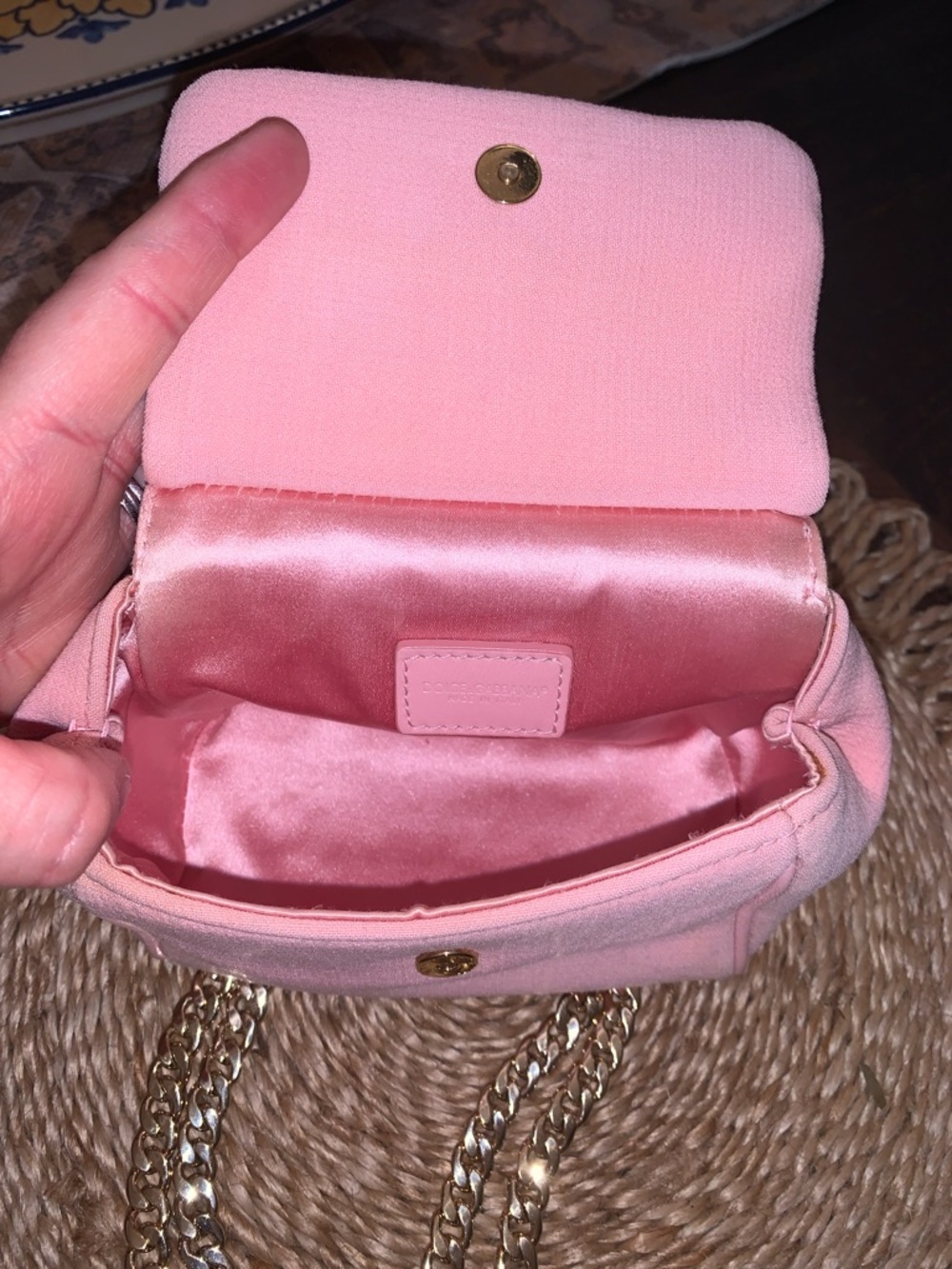 Dolce & Gabbana Pink Mini Sicily Top-Handle Crossbody Bag with chain and strap - Picture 9 of 13